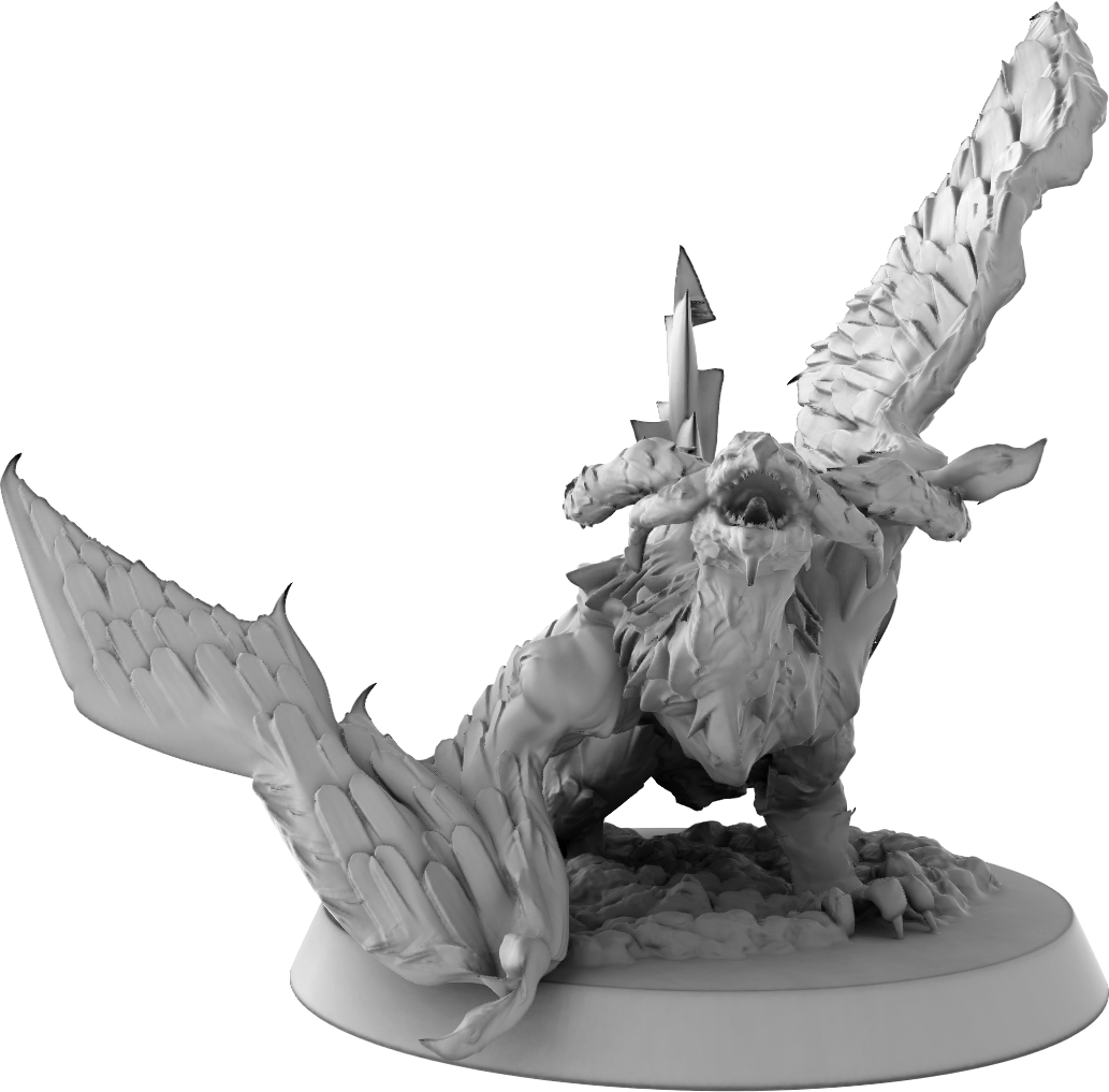 Klaus - Young White Dragon #2 - DnD/TTRPG Figure/Miniature - Helios3DPrinting