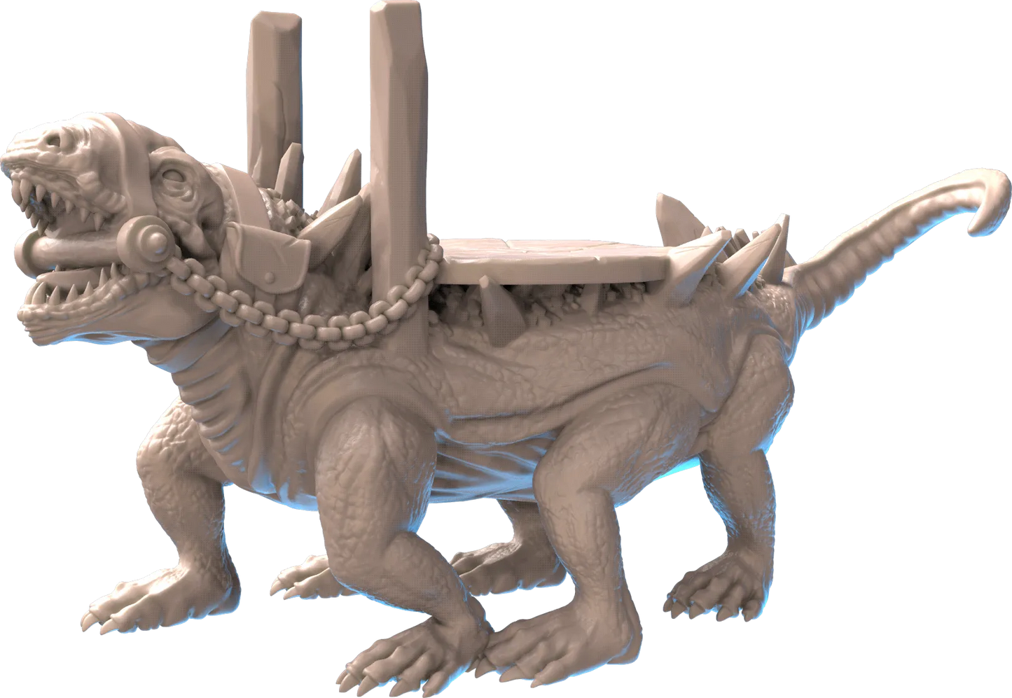 Sync Ratio - Shiverclaws - Ice Salamander Mount - DnD/TTRPG Figure/Miniature