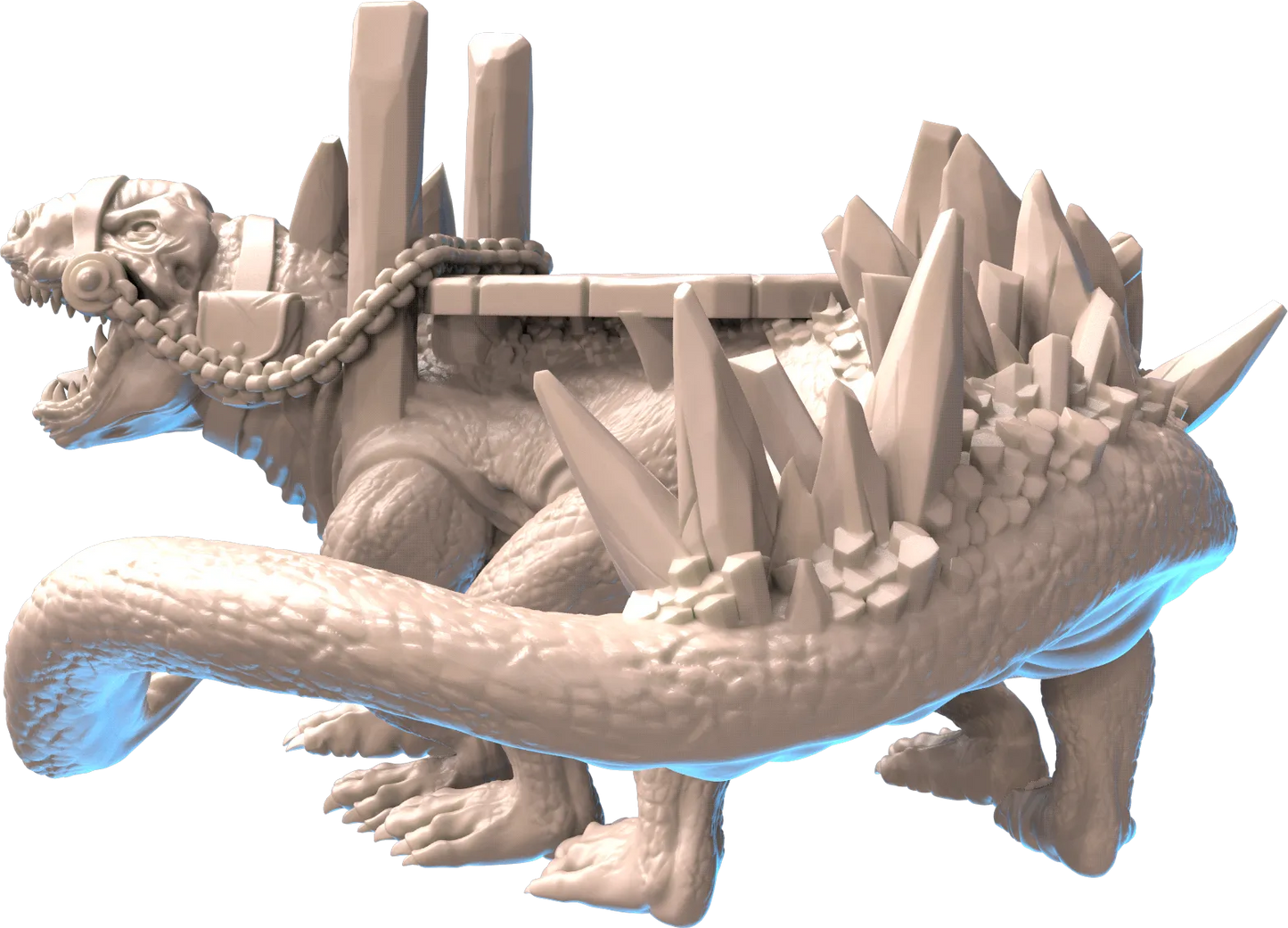 Sync Ratio - Shiverclaws - Ice Salamander Mount - DnD/TTRPG Figure/Miniature