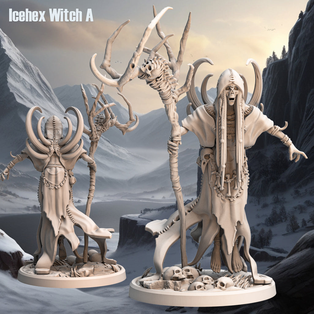 Monolith Arts - Arctic Tribes - Witch - DnD/TTRPG Figure/Miniature