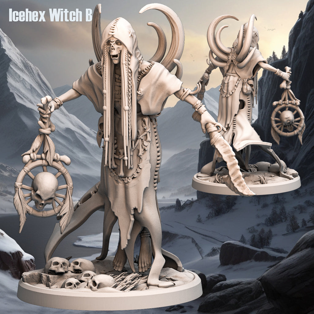 Monolith Arts - Arctic Tribes - Witch - DnD/TTRPG Figure/Miniature