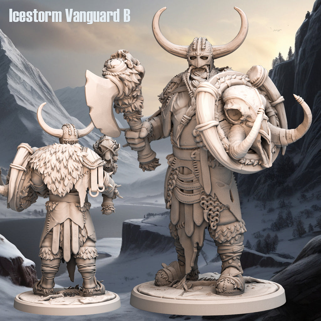 Monolith Arts - Arctic Tribes - Warrior - DnD/TTRPG Figure/Miniature