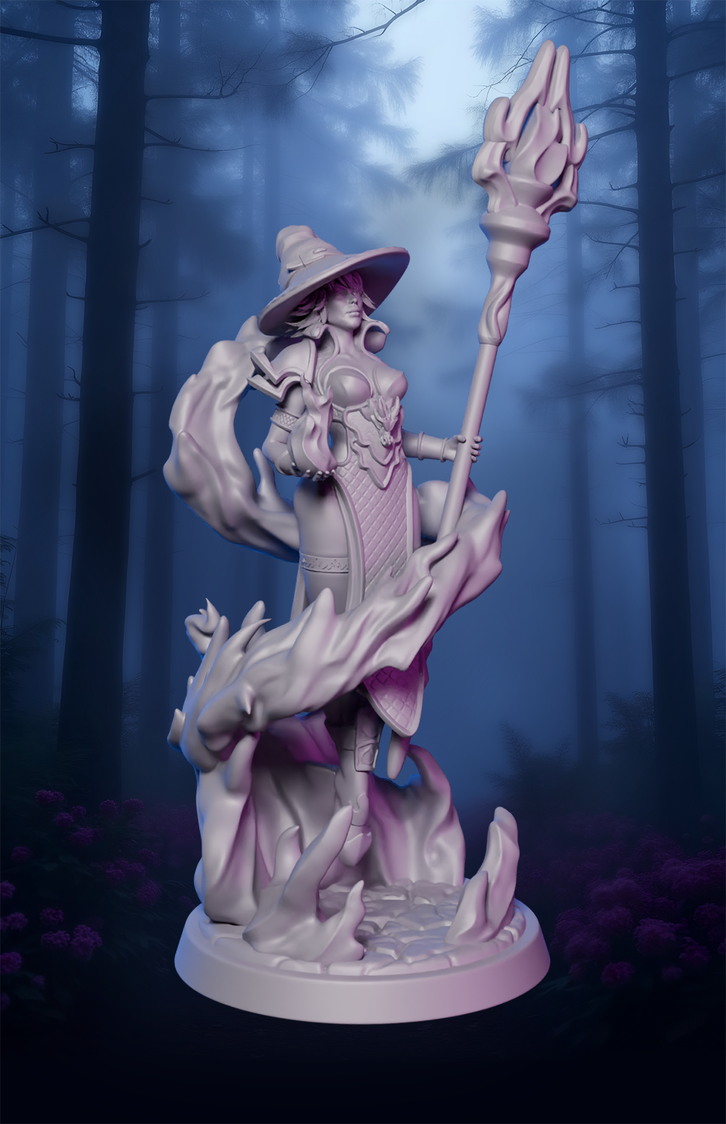 AsymSculpts - Sculpted Sisters: Witches - Ignistra - 75mm Pin Up/Figure/Model/Diorama