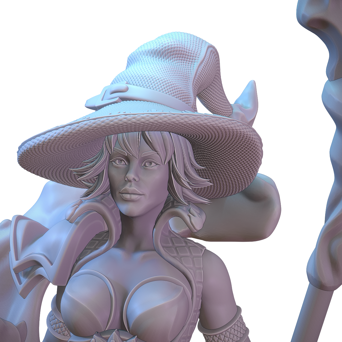 AsymSculpts - Sculpted Sisters: Witches - Ignistra - 75mm Pin Up/Figure/Model/Diorama