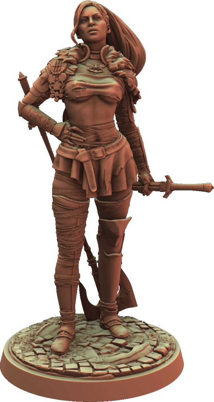 ZYX - Valkara the Valiant - 75mm Pin Up/Figure/Model/Diorama