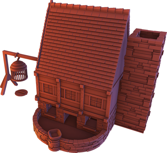 Northern Minis - Medieval House Dice Tower - DnD/Pathfinder/Tabletop RPG