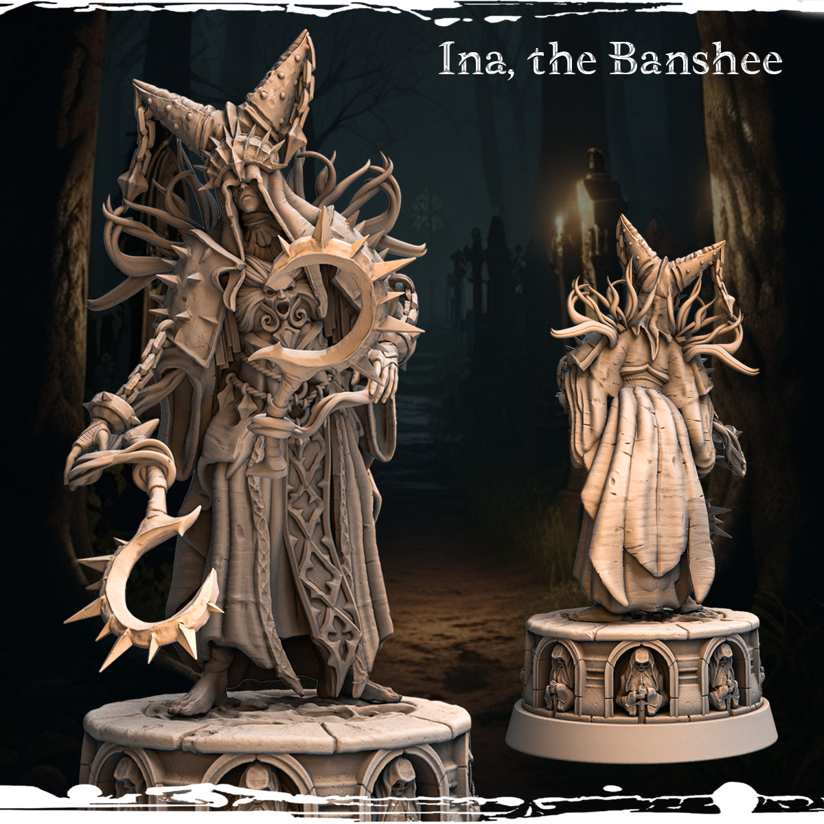 Monolith Arts - Marked by Darkness - Ina - 75mm Pin Up/Figure/Model/Diorama