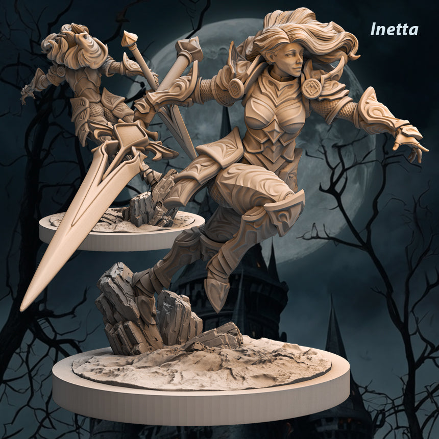 Print Fantasy - Heroes of Eldengaard 3 - Inetta - 75mm Pin Up/Figure/Model/Diorama