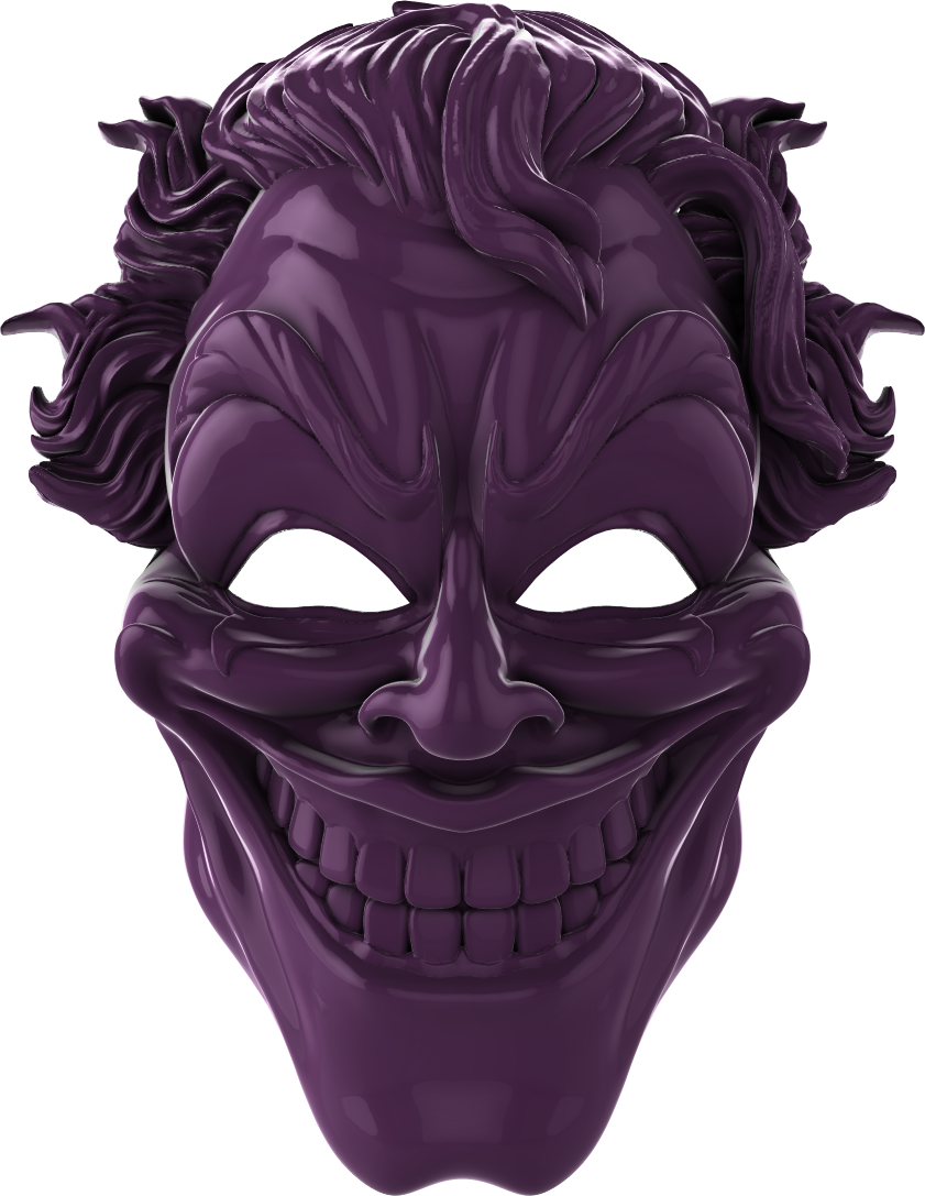 Digital Creative Works - Halloween Mask - Joker Male - Prop/Decoration/Seasonal