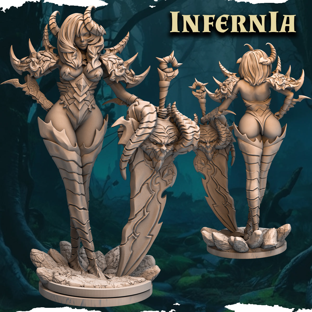 Ravi - Fantasy Girls - Infernia - 180mm Pin Up/Figure/Model/Diorama