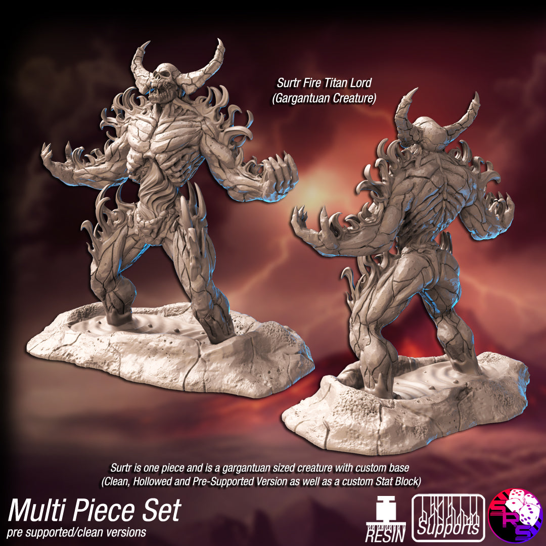 Sync Ratio - Scaldera Arcons - Fire Titan - DnD/TTRPG Figure/Miniature