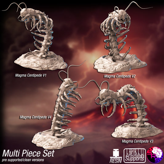 Sync Ratio - Scaldera Arcons - Magma Centipede - DnD/TTRPG Figure/Miniature
