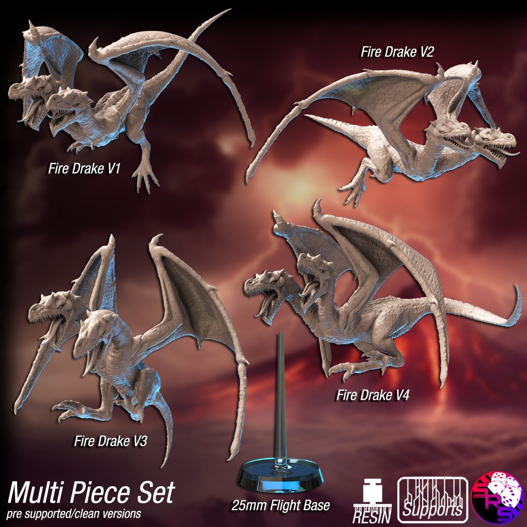 SRS Studios - Scaldera - Fire Drake - DnD/TTRPG/Roleplaying/Wargames