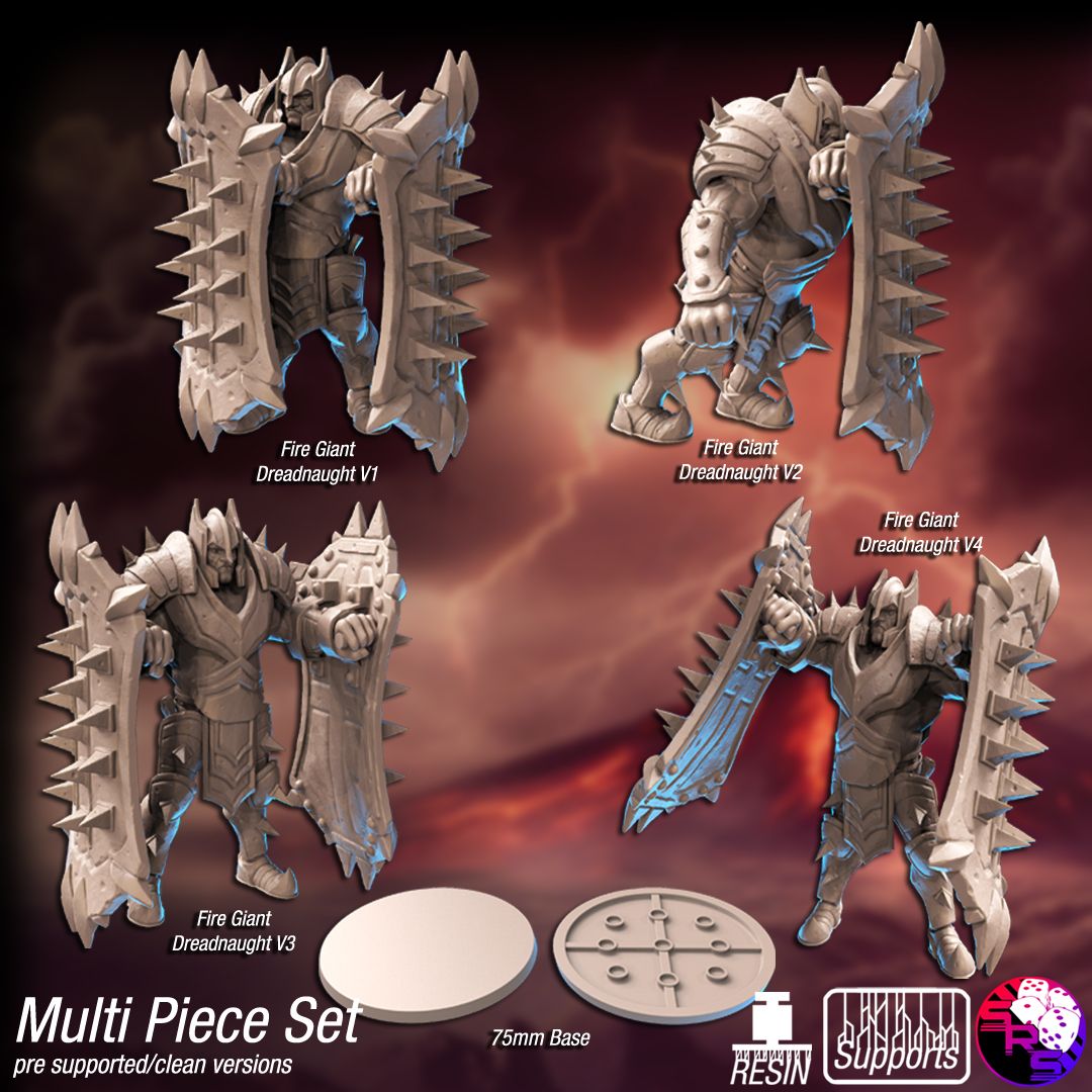 SRS Studios - Scaldera - Fire Giant Dreadnaught - DnD/TTRPG/Roleplaying/Wargames