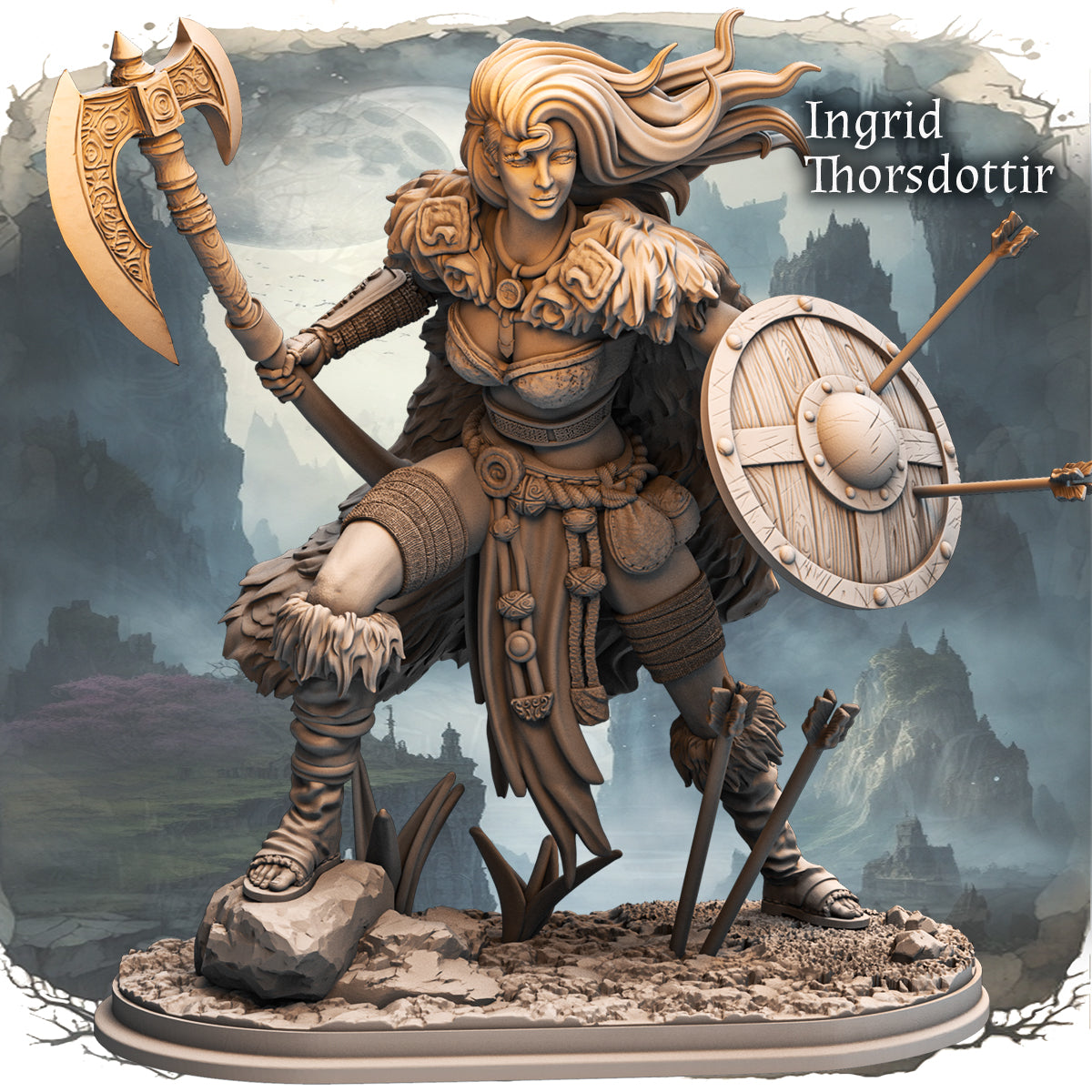 Haito - Legendary Heros - Ingrid Thorsdottir - 180mm Pin Up/Figure/Model/Diorama
