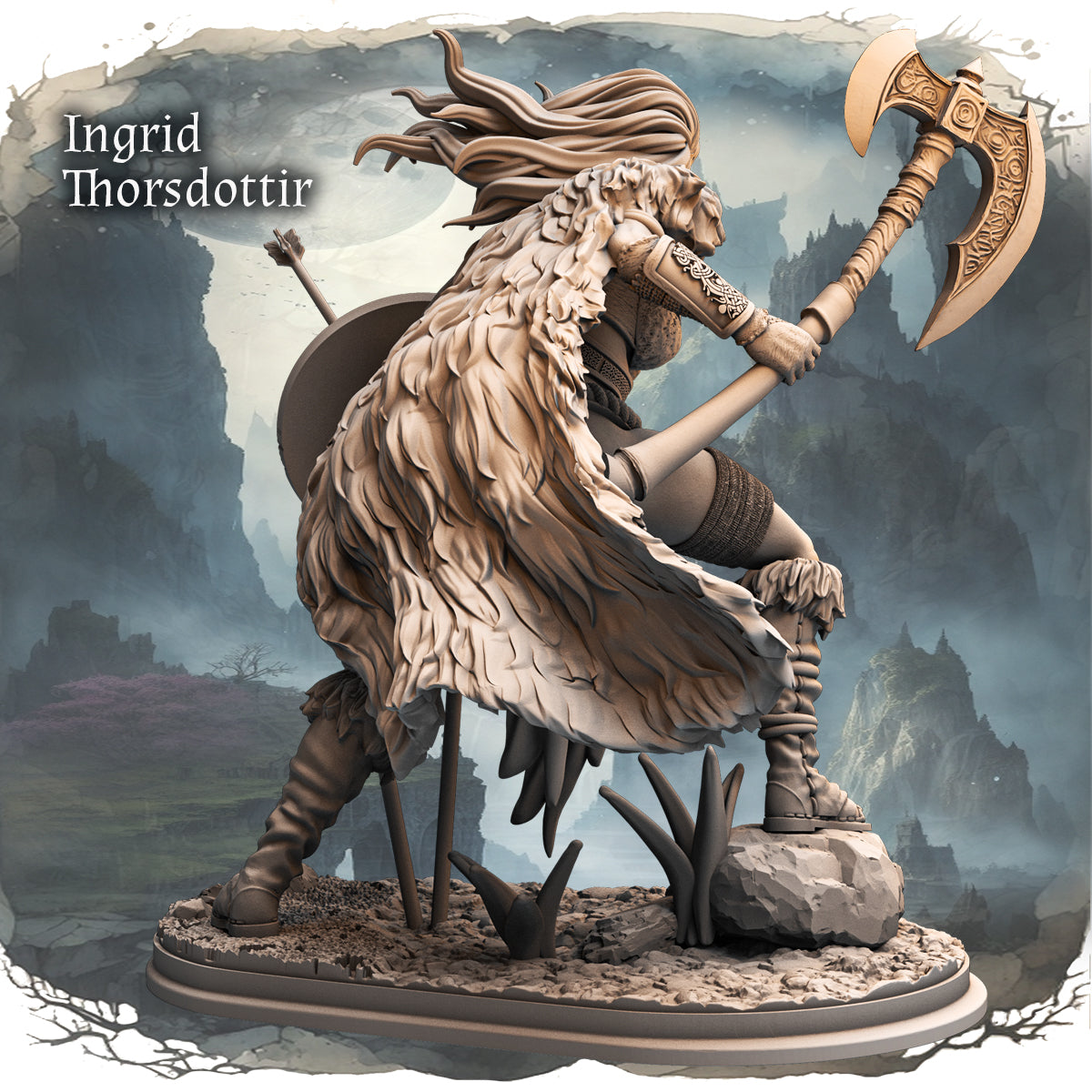 Haito - Legendary Heros - Ingrid Thorsdottir - 180mm Pin Up/Figure/Model/Diorama