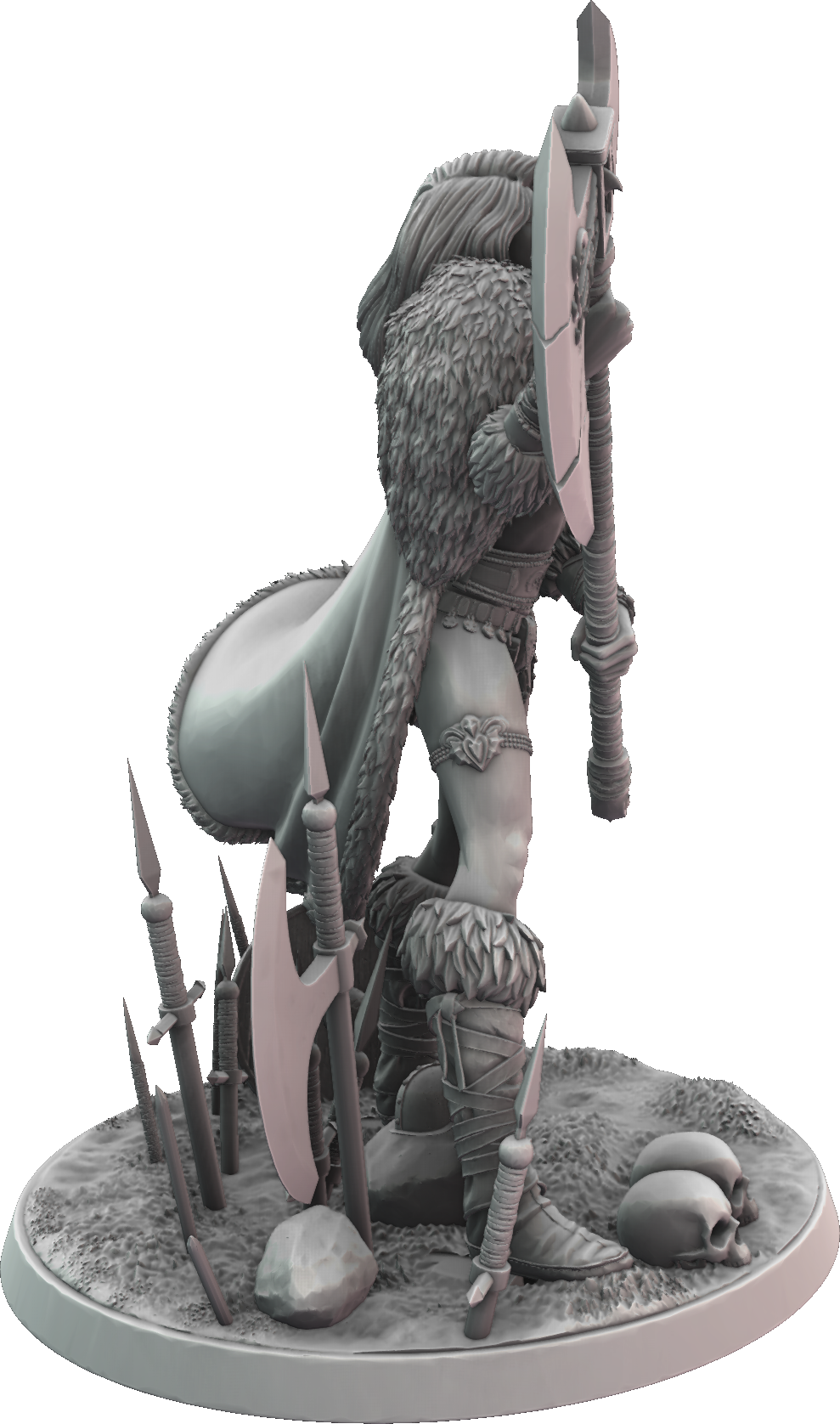 Cosmondo - Savage Souls - Ingrid Frostaxe - 75/120mm Pin Up/Figure/Model/Diorama