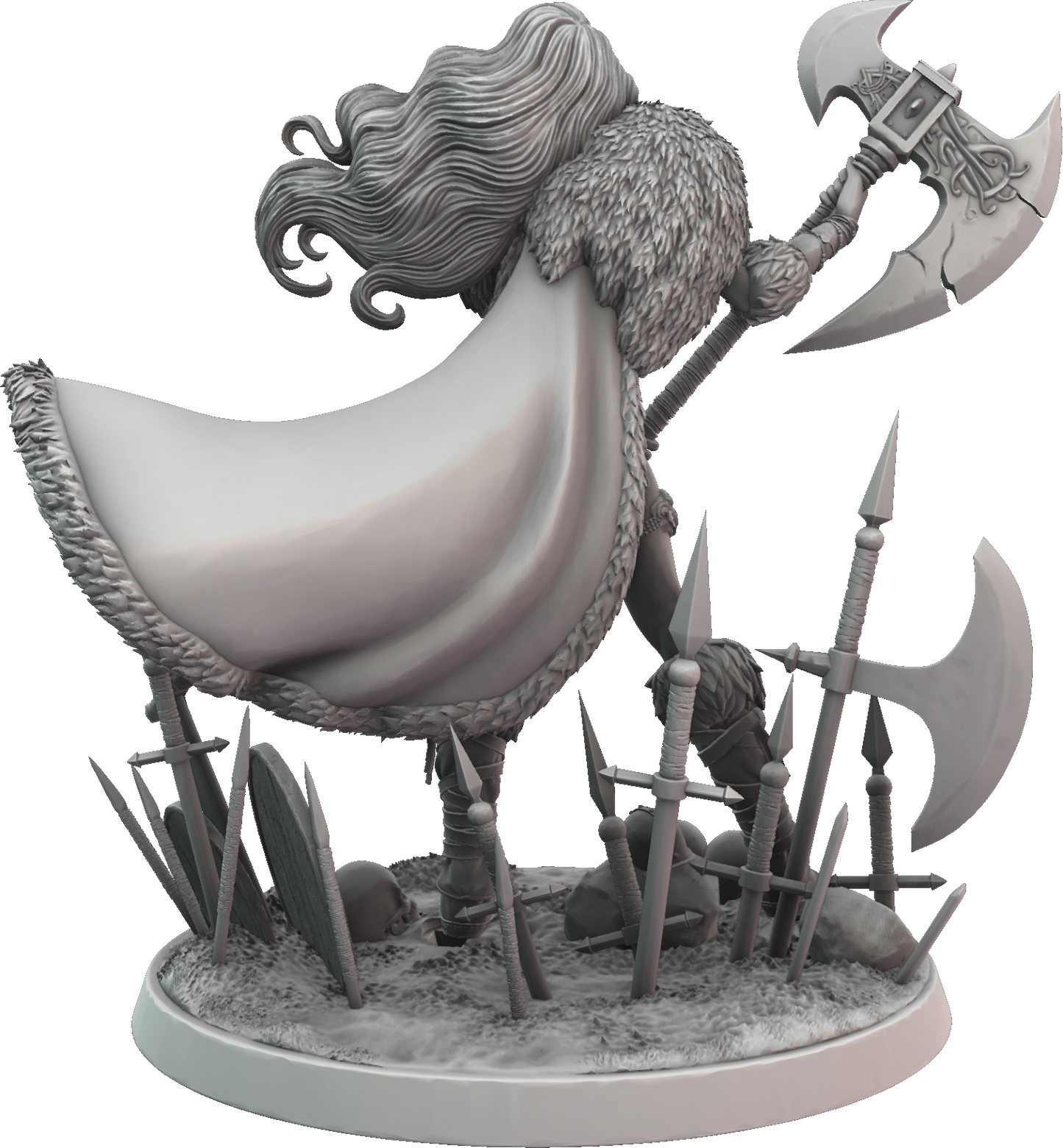 Cosmondo - Savage Souls - Ingrid Frostaxe - 75/120mm Pin Up/Figure/Model/Diorama