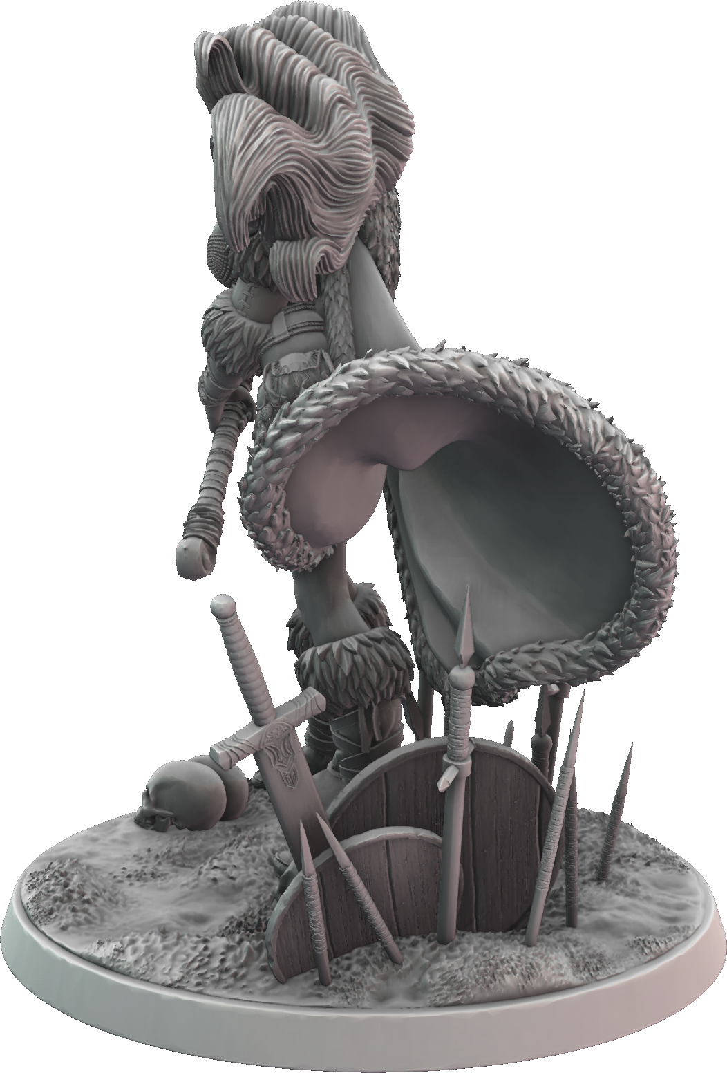 Cosmondo - Savage Souls - Ingrid Frostaxe - 75/120mm Pin Up/Figure/Model/Diorama