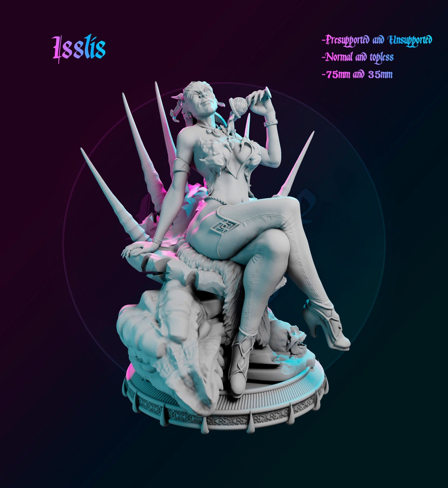 Gilmore Studio - Chaos Ladies #1 - Isslis - 75mm Pin Up/Figure/Model/Diorama
