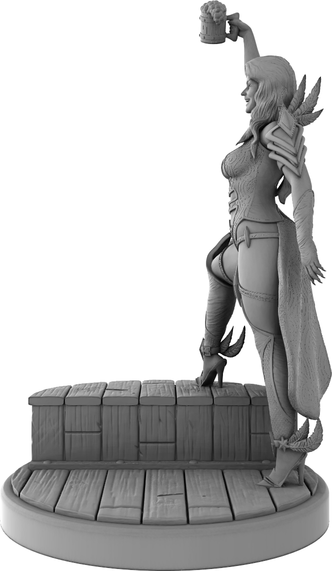 Black Fins Miniatures - Izowel Goldthorn - 75mm Pin Up/Figure/Model/Diorama