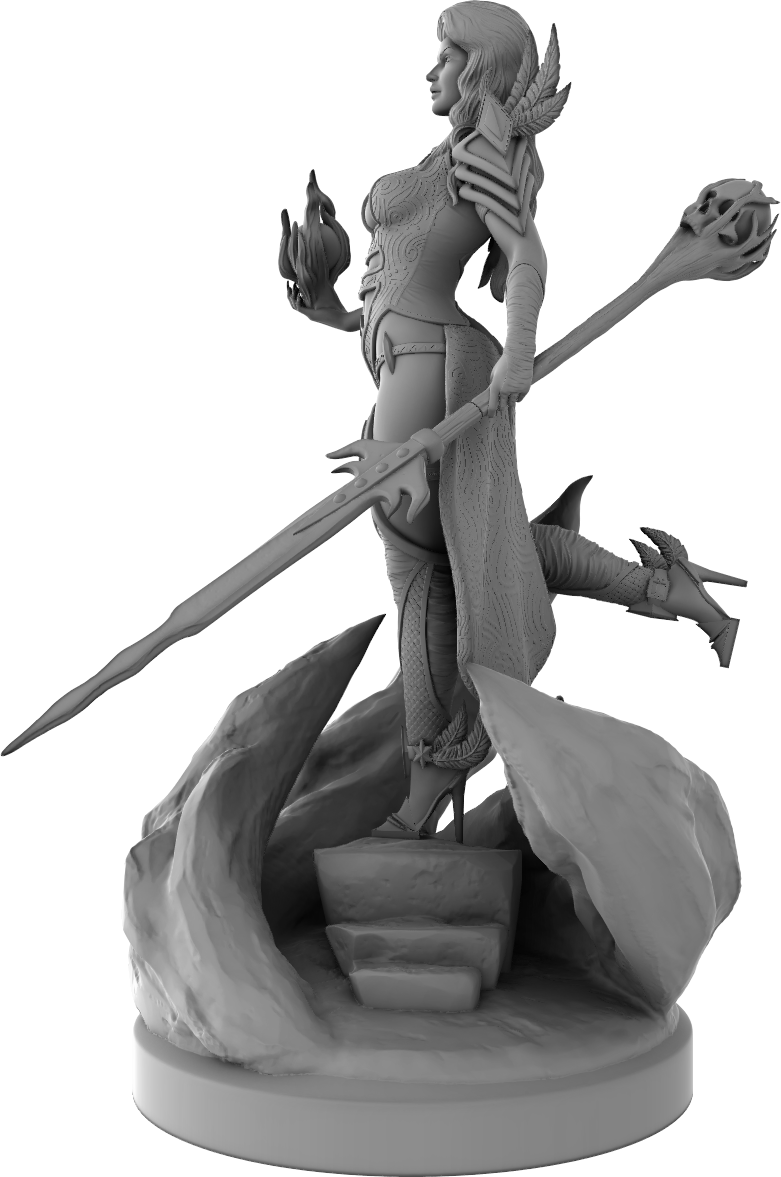 Black Fins Miniatures - Izowel Goldthorn - 75mm Pin Up/Figure/Model/Diorama