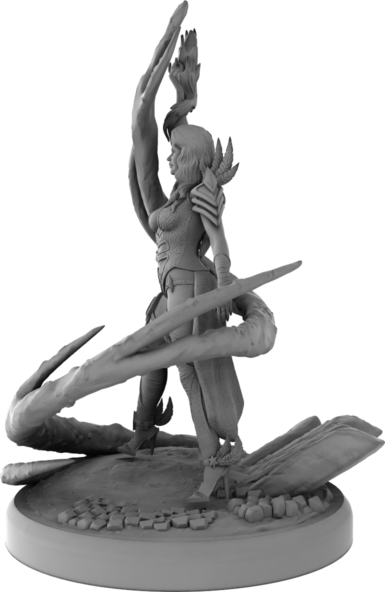 Black Fins Miniatures - Izowel Goldthorn - 75mm Pin Up/Figure/Model/Diorama