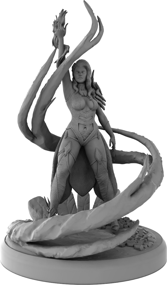Black Fins Miniatures - Izowel Goldthorn - 75mm Pin Up/Figure/Model/Diorama
