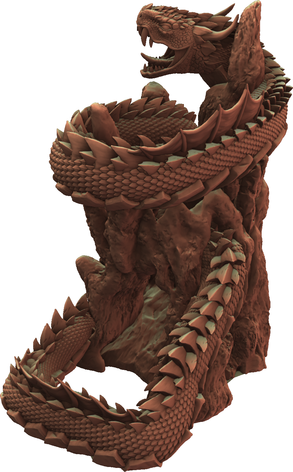 Miniature Evolution - Midgard Serpent Dice Tower - DnD/TTRPG/Roleplaying/Wargames