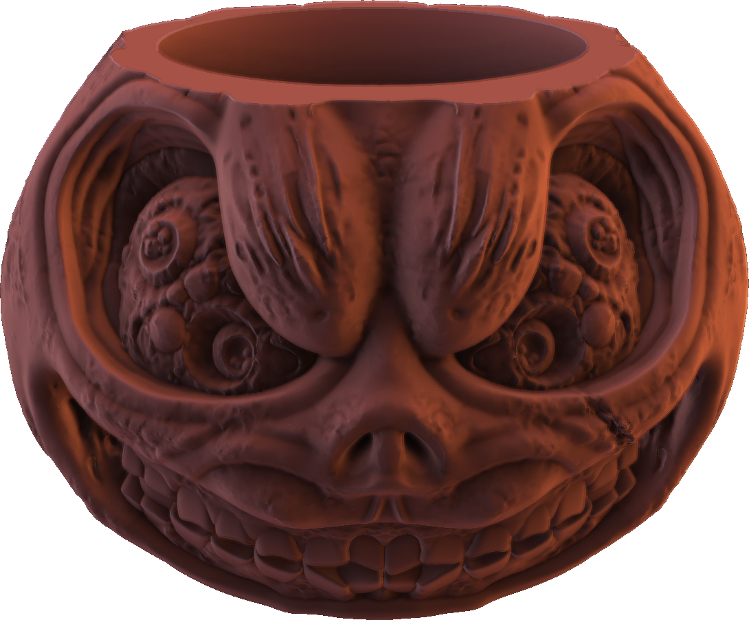 Digital Creative Works - Halloween Pumpkin Jar #4 - Prop/Decoration