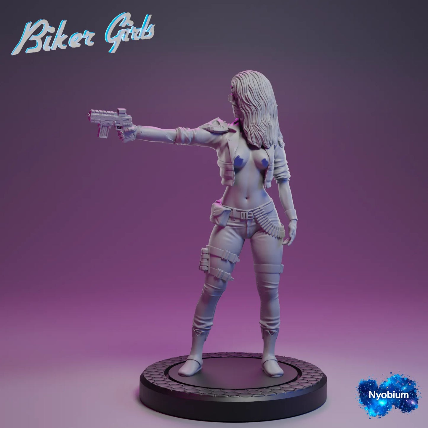 Nyobium Games - Jen, Bounty Hunter #2 - 75mm Pin Up/Figure/Model/Diorama