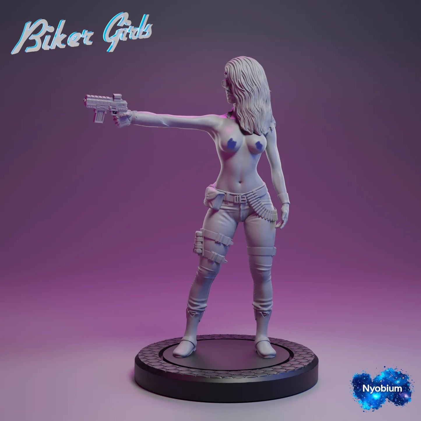 Nyobium Games - Jen, Bounty Hunter #2 - 75mm Pin Up/Figure/Model/Diorama