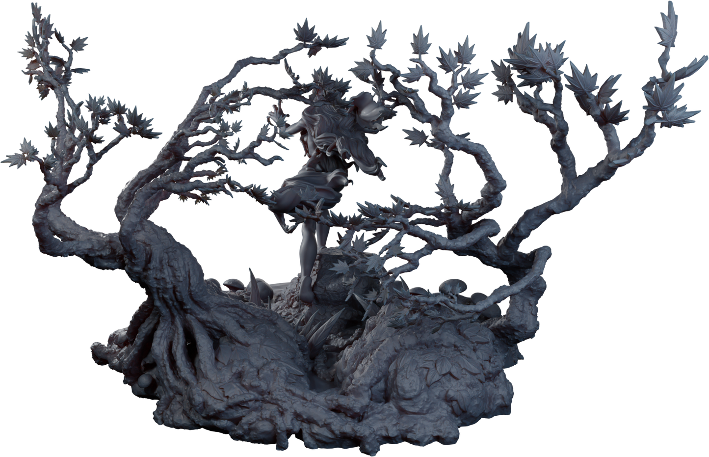 Alain Viesca - Jenny Greenteeth (Attack) - 32/75/120mm Pin Up/Figure/Model/Diorama - Helios3DPrinting