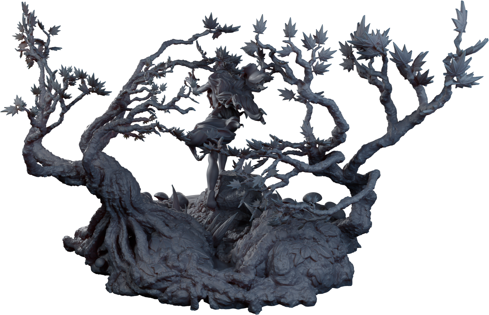 Alain Viesca - Jenny Greenteeth (Attack) - 32/75/120mm Pin Up/Figure/Model/Diorama - Helios3DPrinting