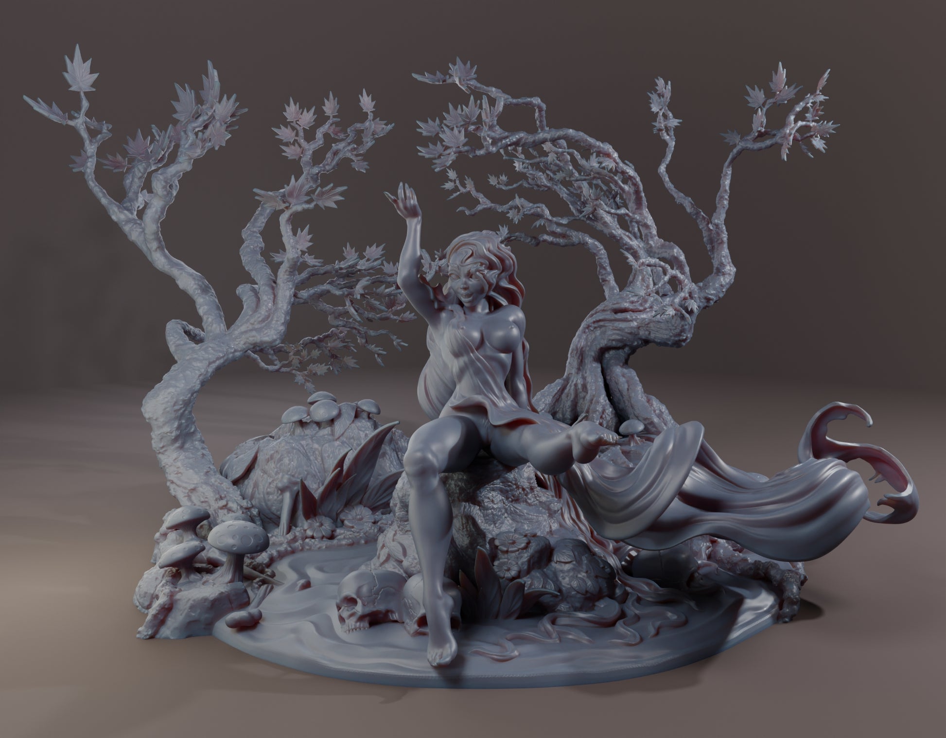 Alain Viesca - Jenny Greenteeth (Lure) - 32/75/120mm Pin Up/Figure/Model/Diorama - Helios3DPrinting