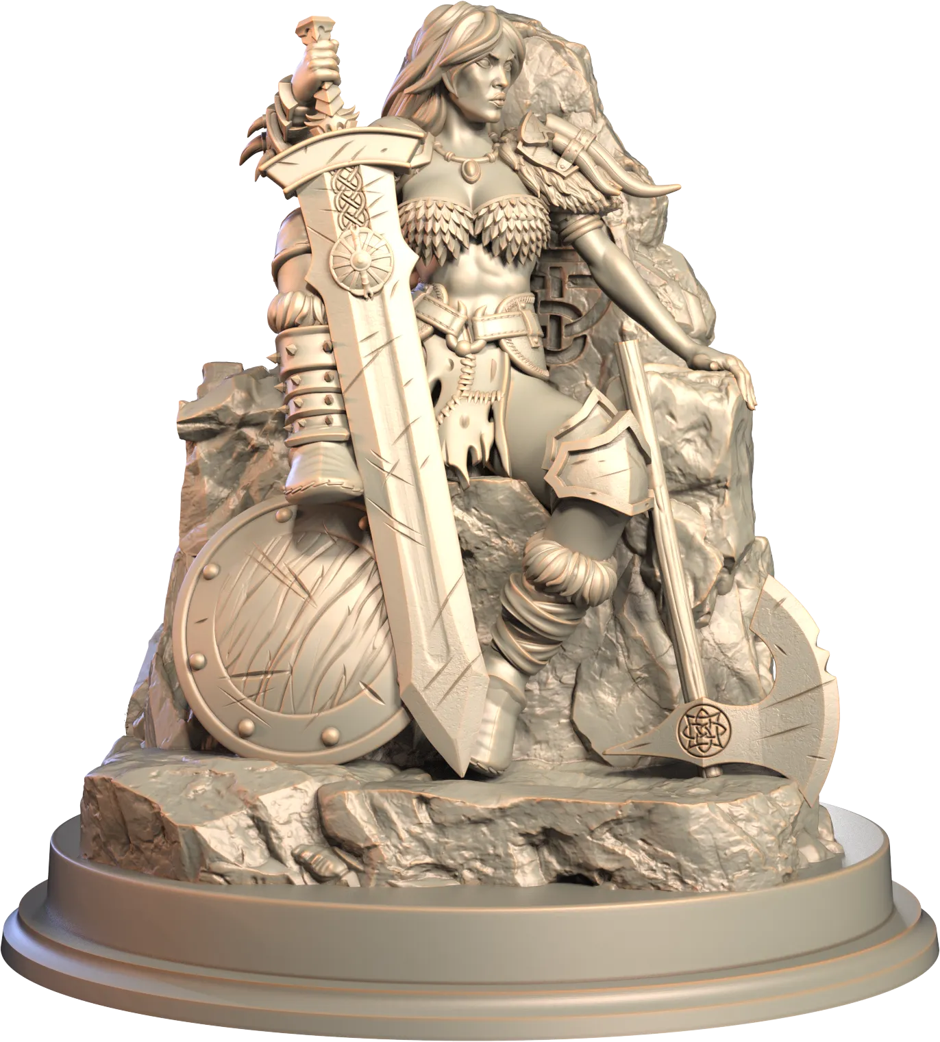 3D IPStudios - Barbarians - Kaela - 75mm Pin Up/Figure/Model/Diorama