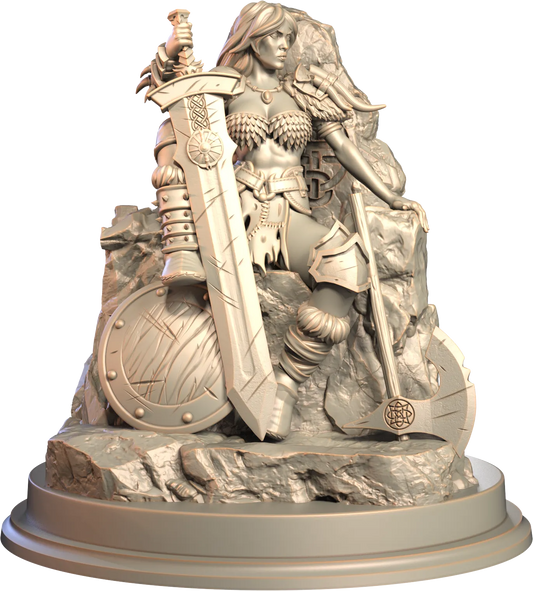 3D IPStudios - Barbarians - Kaela - 75mm Pin Up/Figure/Model/Diorama