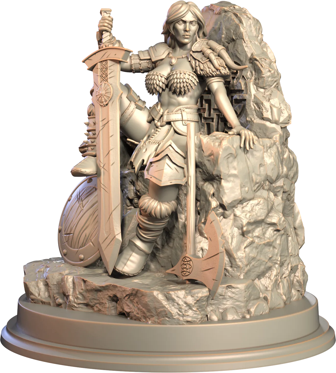 3D IPStudios - Barbarians - Kaela - 75mm Pin Up/Figure/Model/Diorama