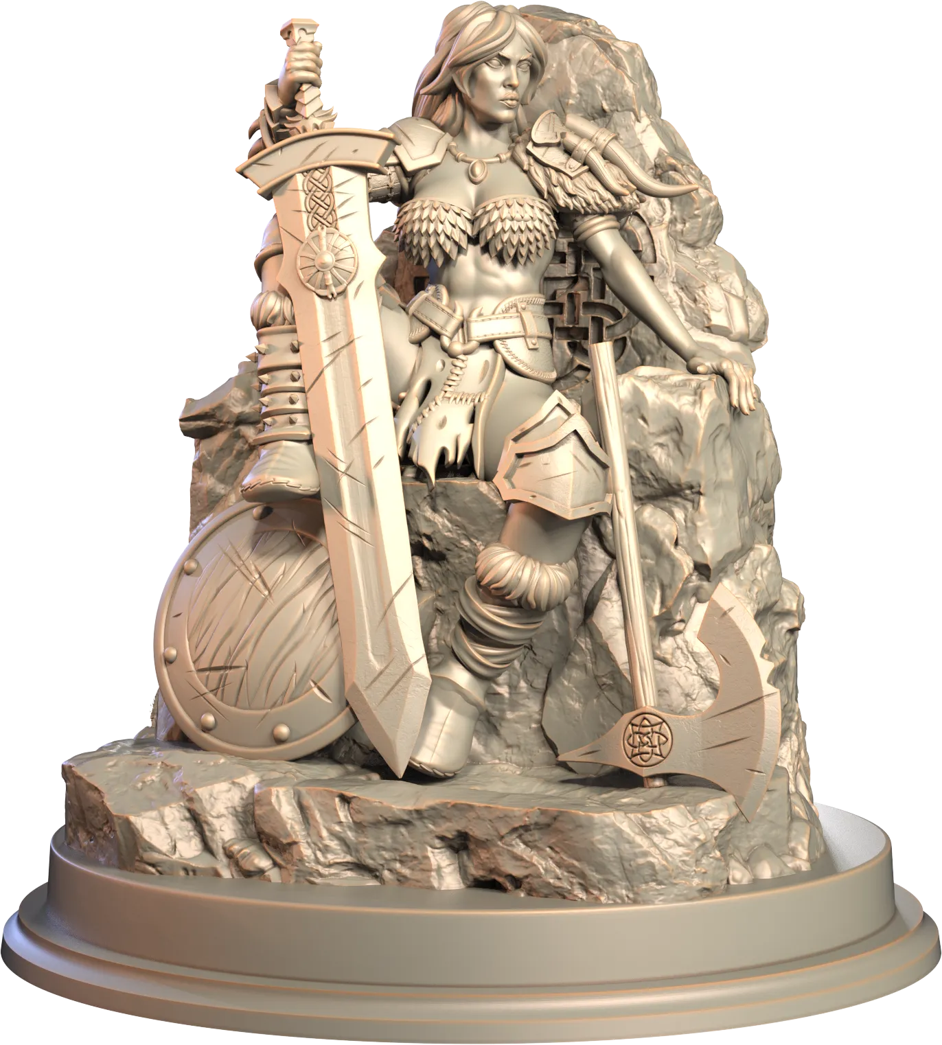 3D IPStudios - Barbarians - Kaela - 75mm Pin Up/Figure/Model/Diorama