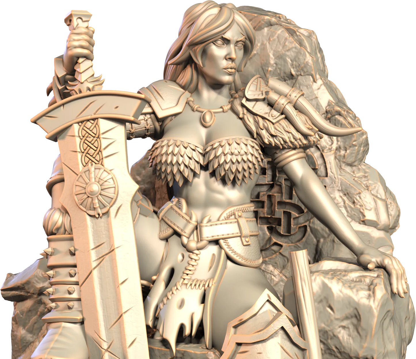 3D IPStudios - Barbarians - Kaela - 75mm Pin Up/Figure/Model/Diorama
