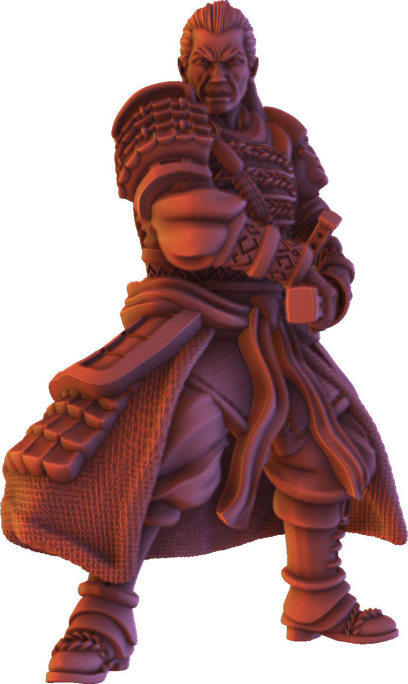 Forged Path - Tokugawa Guardians - Katana - DnD/Pathfinder/TTRPG Figure