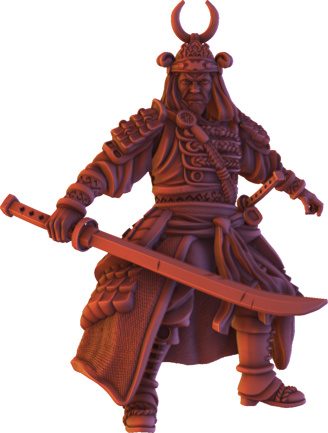 Forged Path - Tokugawa Guardians - Katana - DnD/Pathfinder/TTRPG Figure