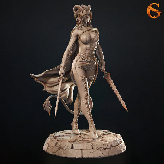 Solgoodcreations - Tiefling Thief Kerata - 75/140mm Pin Up/Figure/Model/Diorama