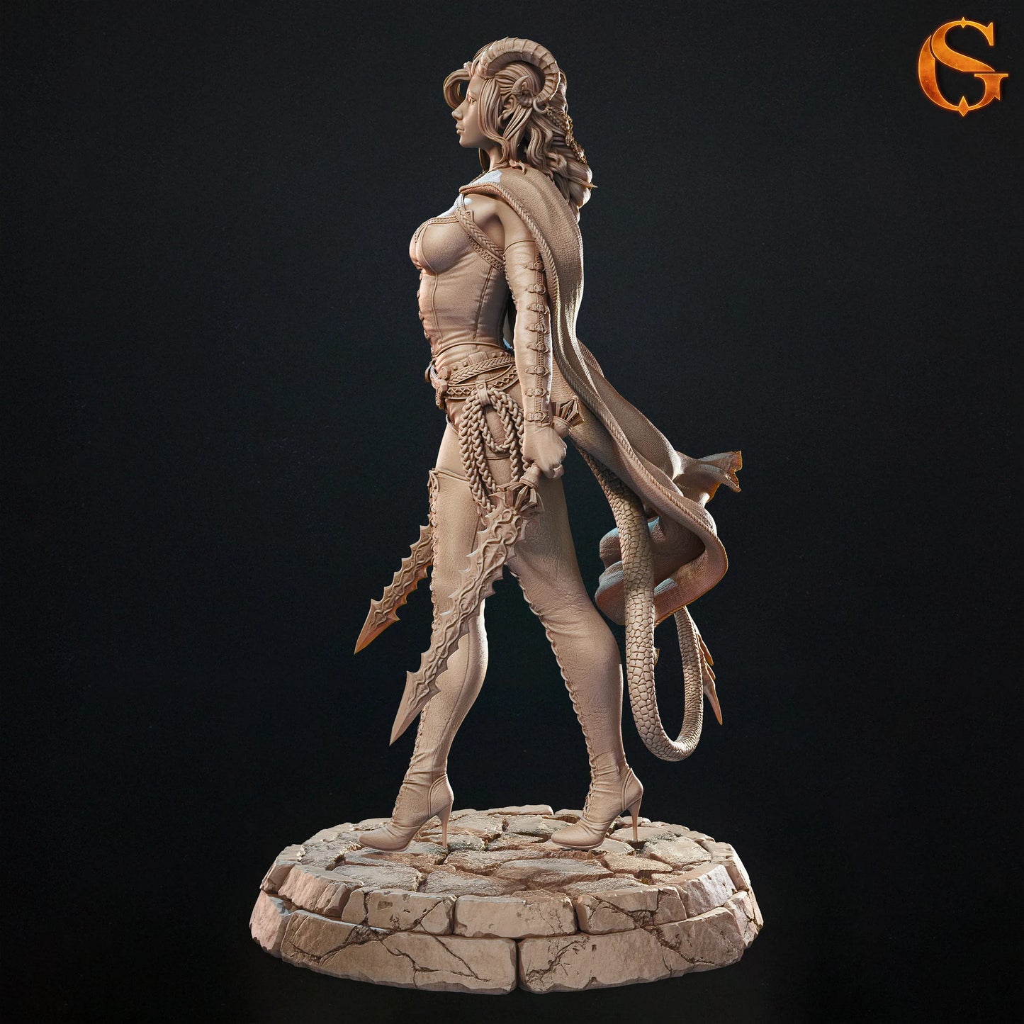 Solgoodcreations - Tiefling Thief Kerata - 75/140mm Pin Up/Figure/Model/Diorama