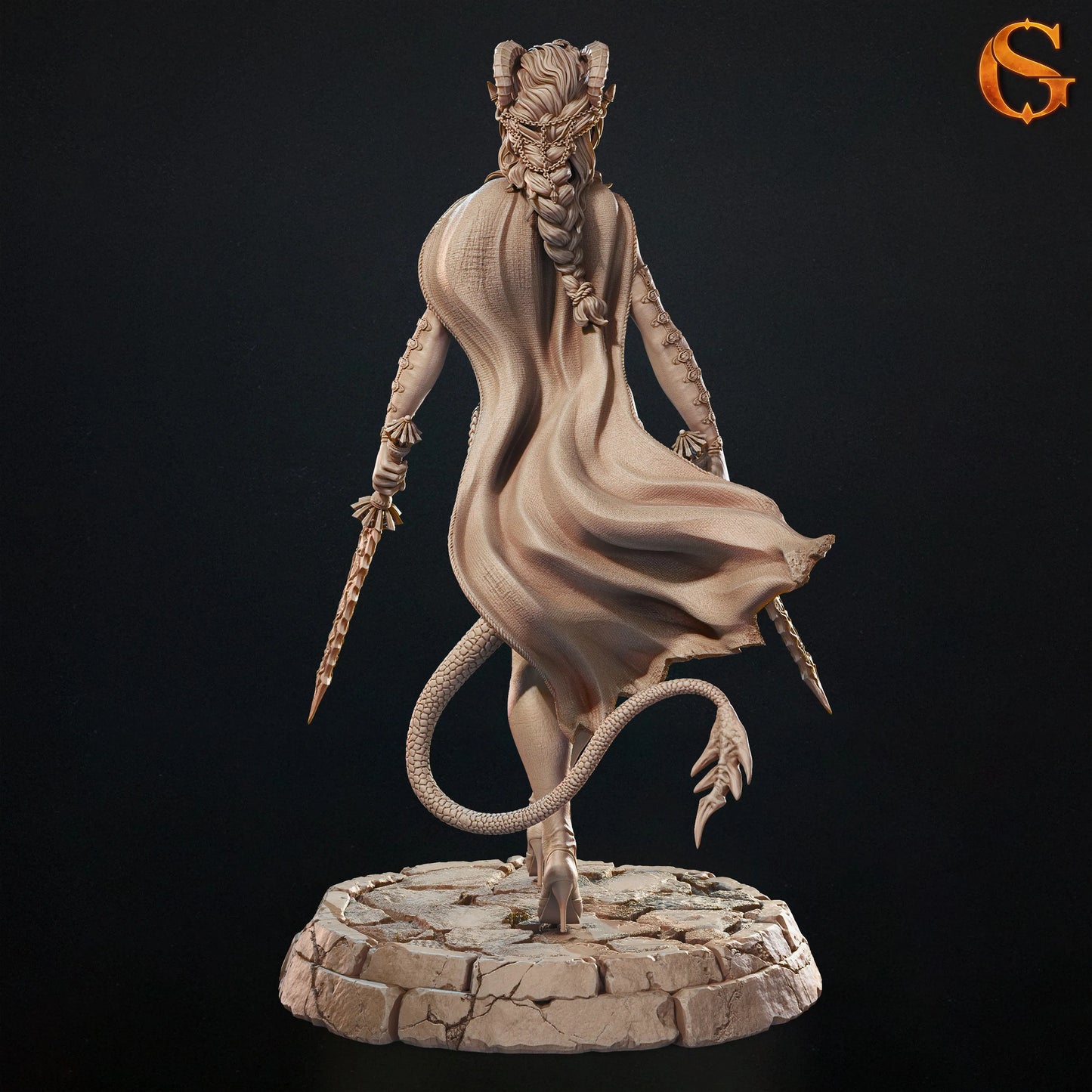 Solgoodcreations - Tiefling Thief Kerata - 75/140mm Pin Up/Figure/Model/Diorama