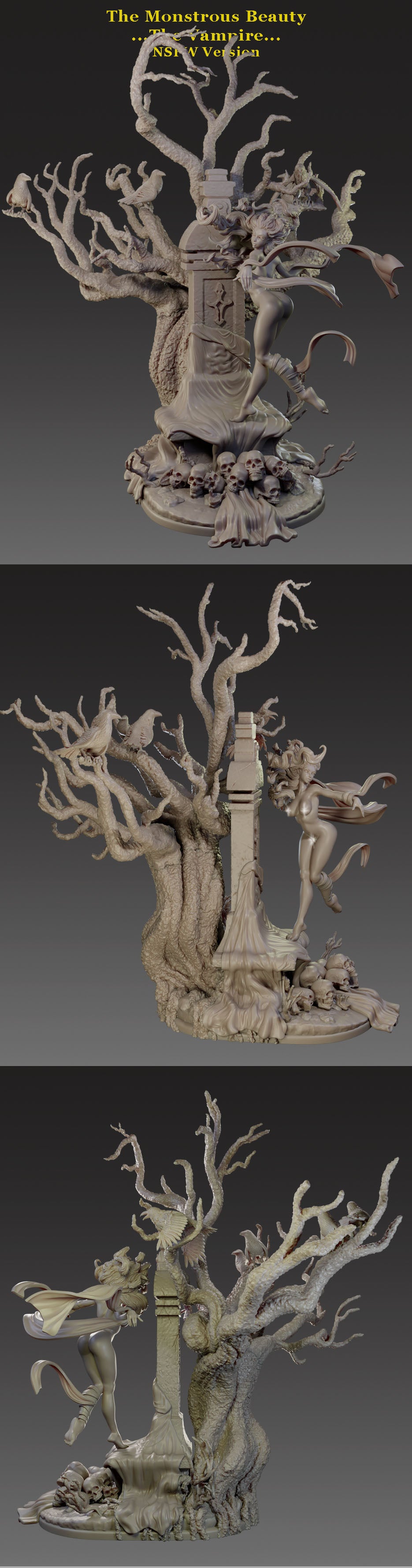 Alain Viesca - Vampire (Lure) - 32/75/120mm Figure/Diorama - Helios3DPrinting