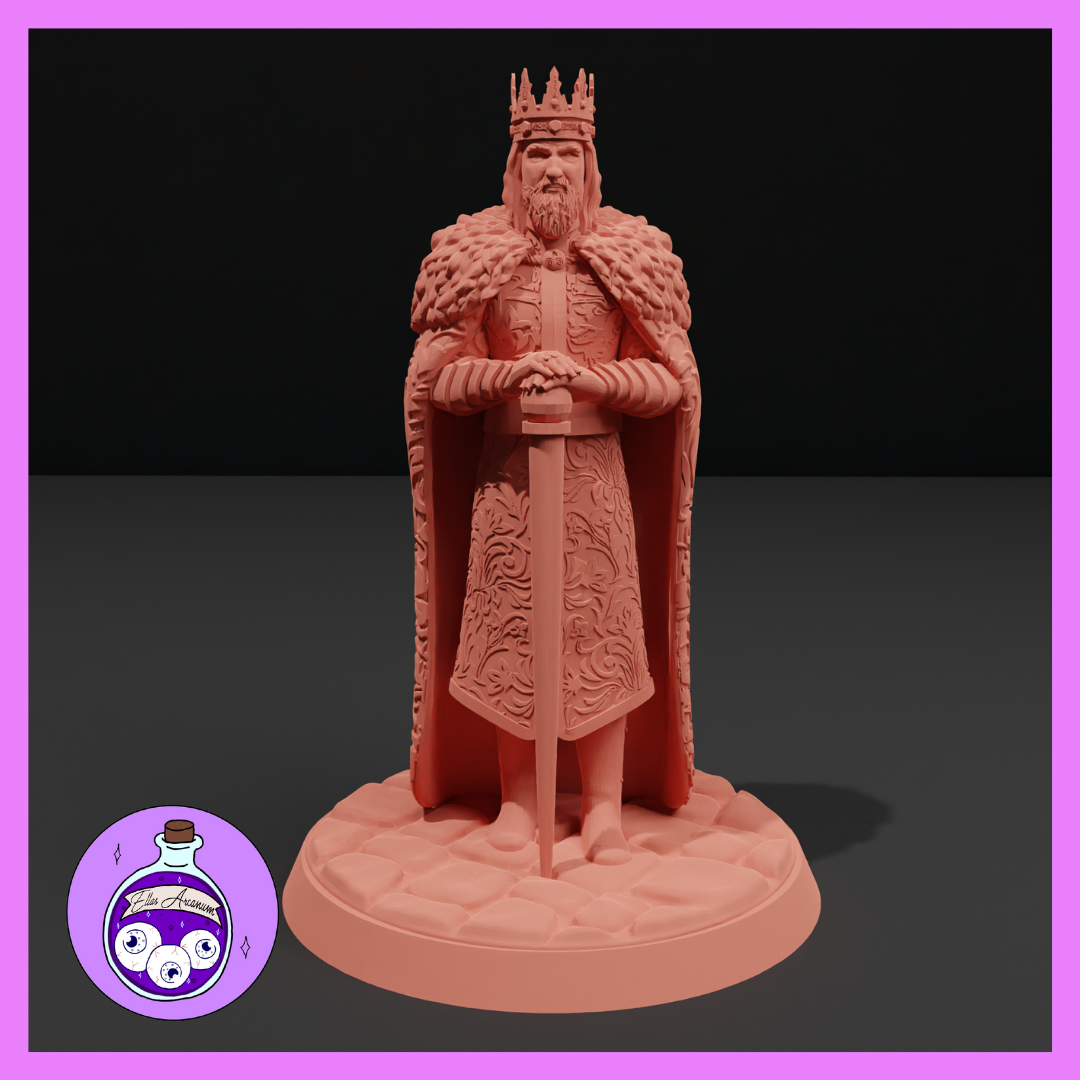 Ella's Arcanum - RPG Essentials #1 - King - DnD/Pathfinder/TTRPG Figure