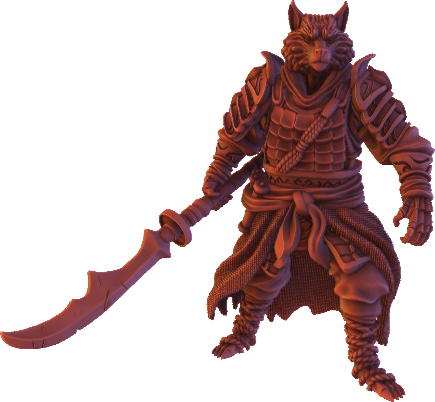 Forged Path - Tokugawa Guardians - Kitsune - DnD/Pathfinder/TTRPG Figure