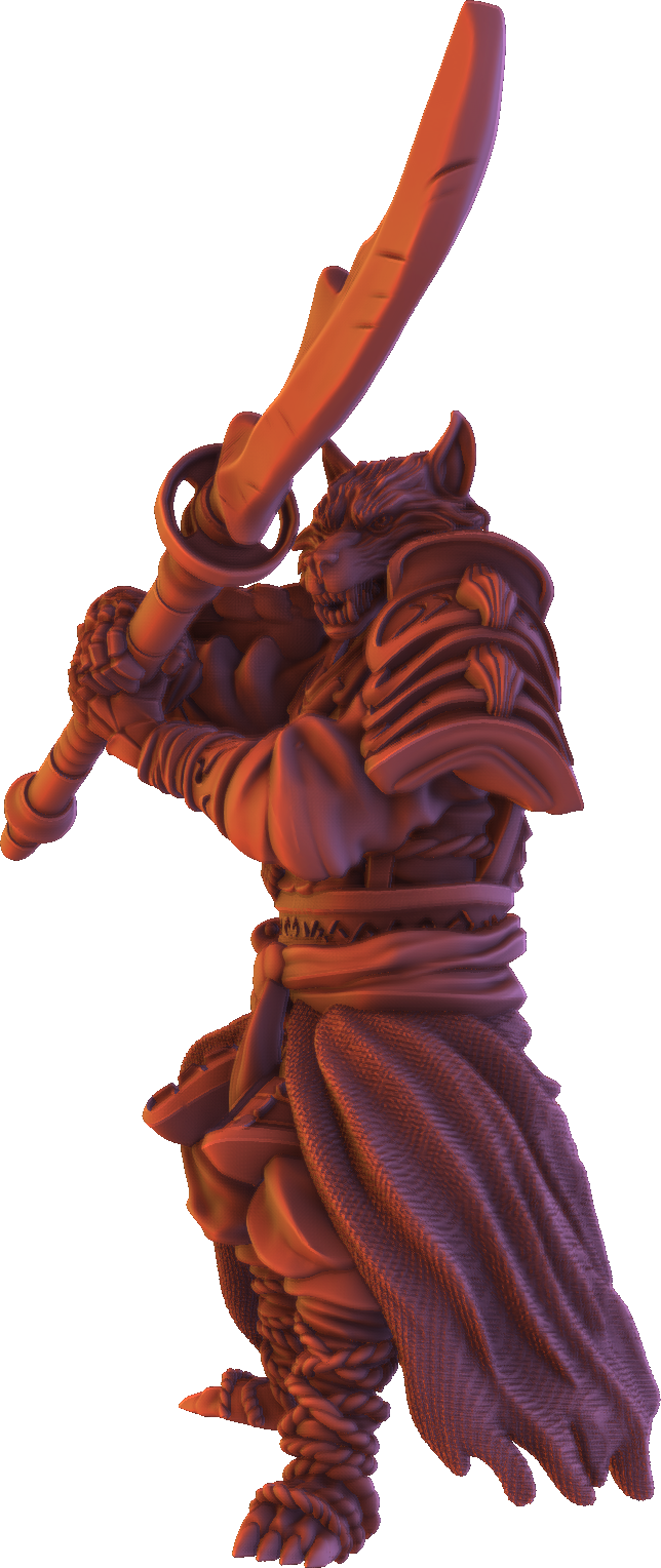 Forged Path - Tokugawa Guardians - Kitsune - DnD/Pathfinder/TTRPG Figure