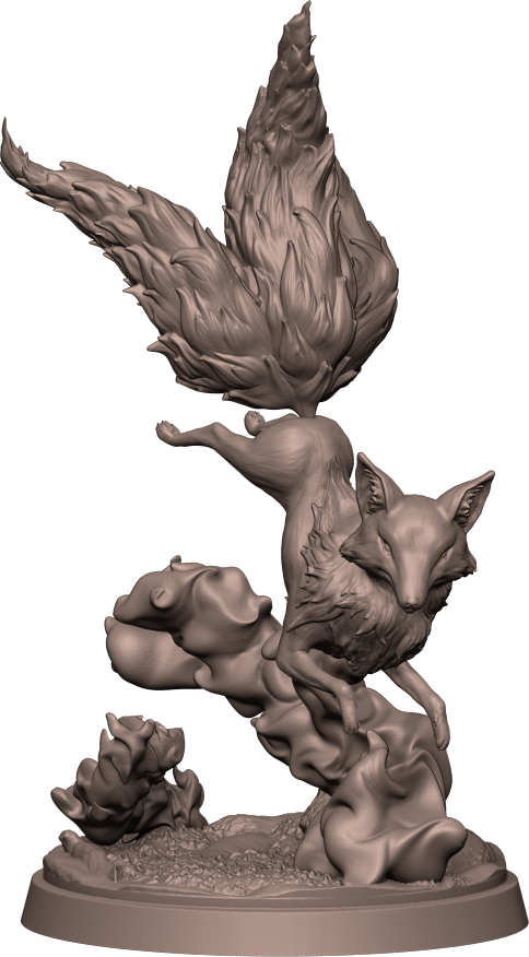Vortex Studios - Forest Guardians - Kitsune - 75mm Pin Up/Figure/Model/Diorama